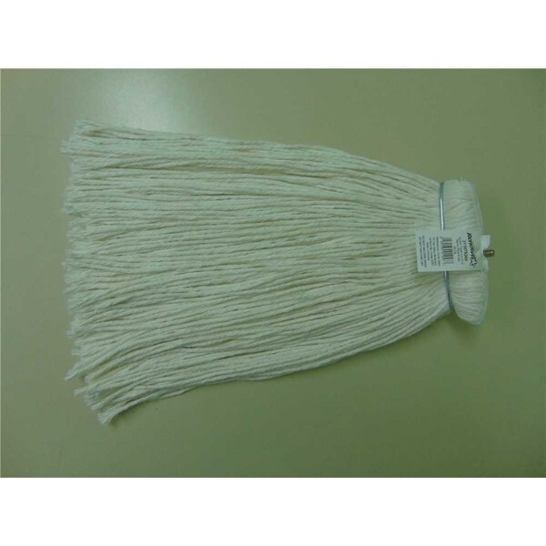 20 oz. 4-Ply White Metal Screw Type Headband Rayon Cut End Mop Head, 6PK